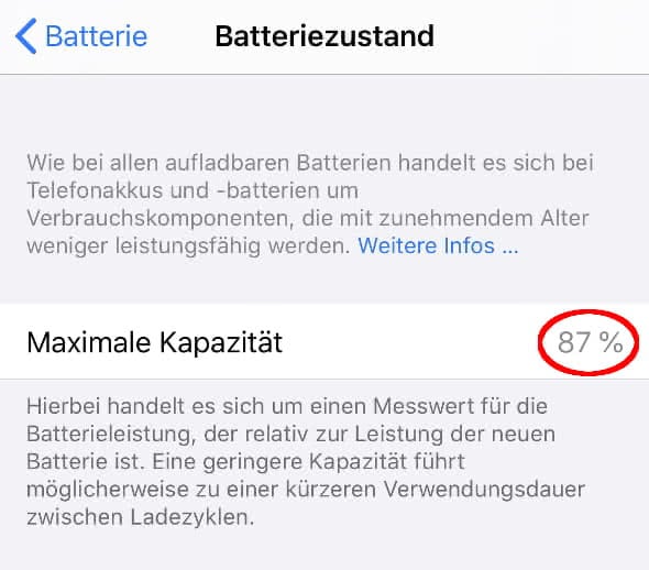 iPhone Ladezyklen auslesen direkt am iPhone oder mit iBackupBot!