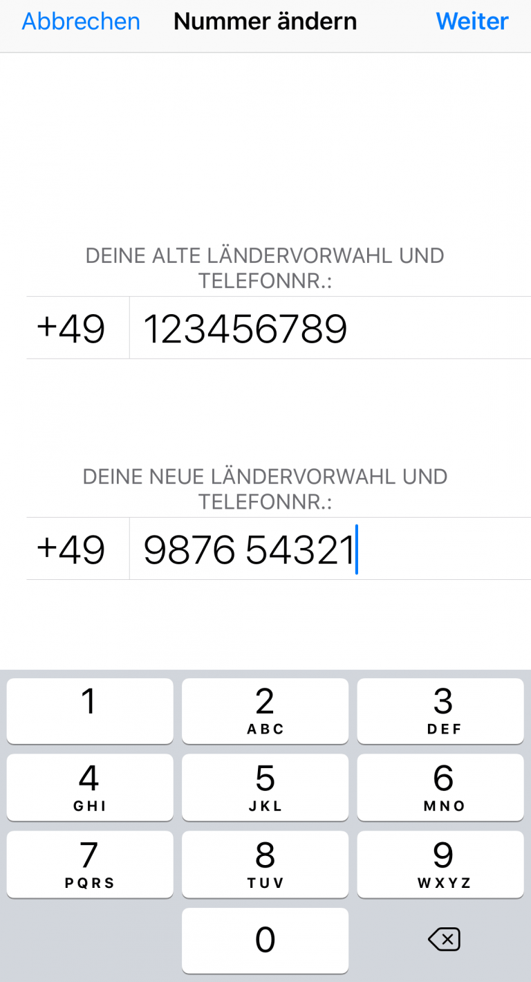WhatsAppKontakte bei Nummernwechsel automatisch benachrichtigen