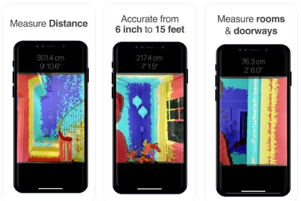 Infrarot-Abstandsmessung mit Instant Measure auf dem iPhone
