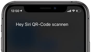 QR-Code scannen Siri-Kurzbefehl