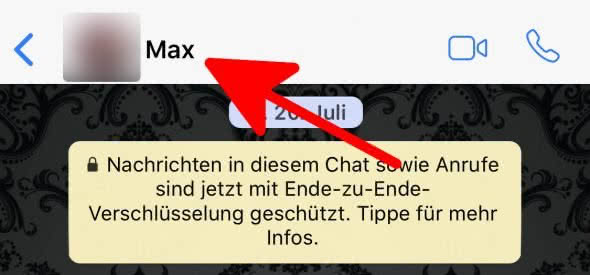 WhatsApp Kontakt löschen auf dem iPhone