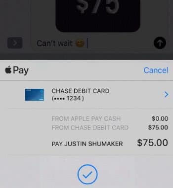 Apple Pay Cash nutzen in Nachrichten-App auf dem iPhone