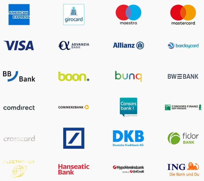Apple Pay Banken Logos