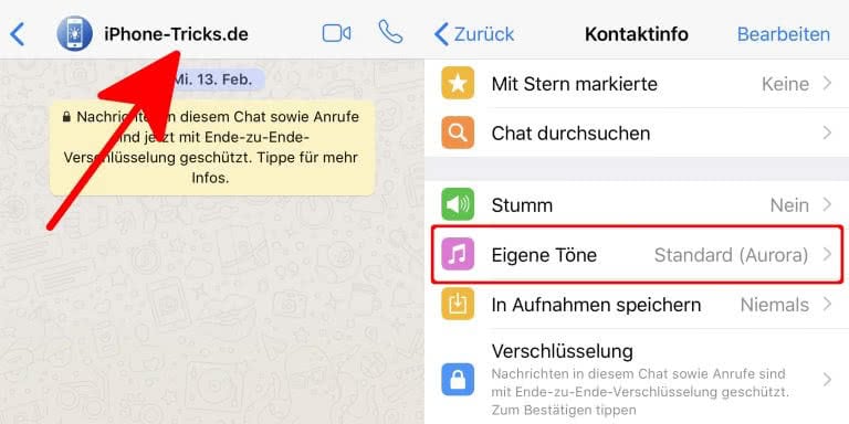 Whatsapp Benutzerdefinierter Klingelton Konnte Nicht Hinzugefügt Werden WhatsApp Ton ändern am iPhone – so geht's