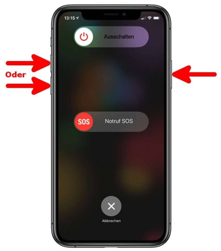 iPhone XR ausschalten und herunterfahren so geht's