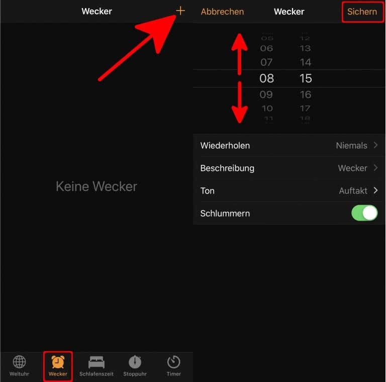 iPhone Wecker einstellen so geht