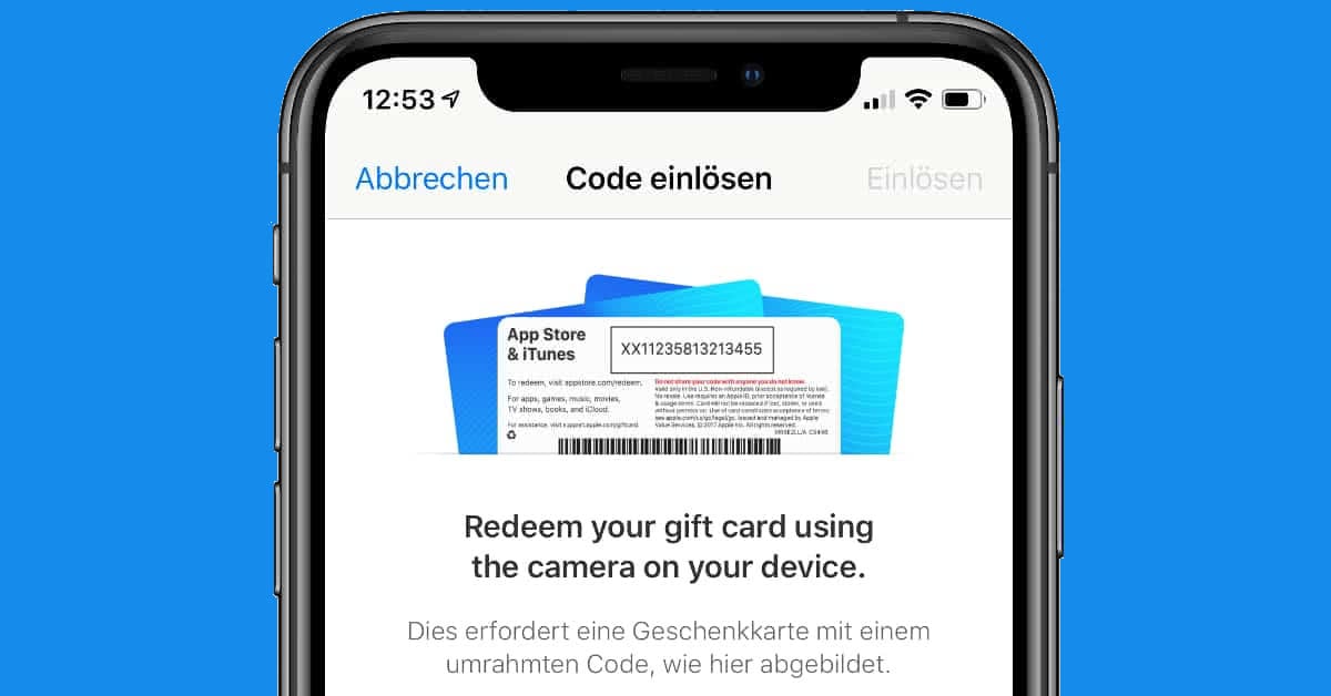 Apple Guthaben aufladen: So geht's, Gutschein im App Store einlösen, iPhone, iTunes