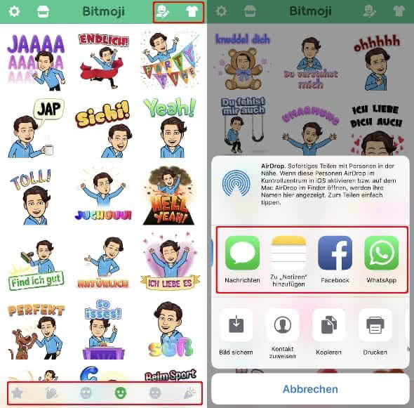 Whatsapp sticker mit eigenem gesicht erstellen