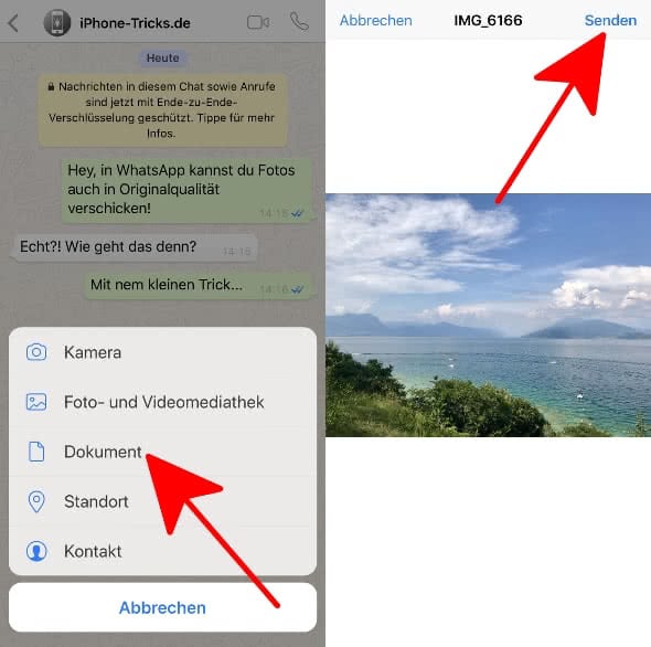 WhatsApp Fotos unkomprimiert verschicken – in Originalqualität senden