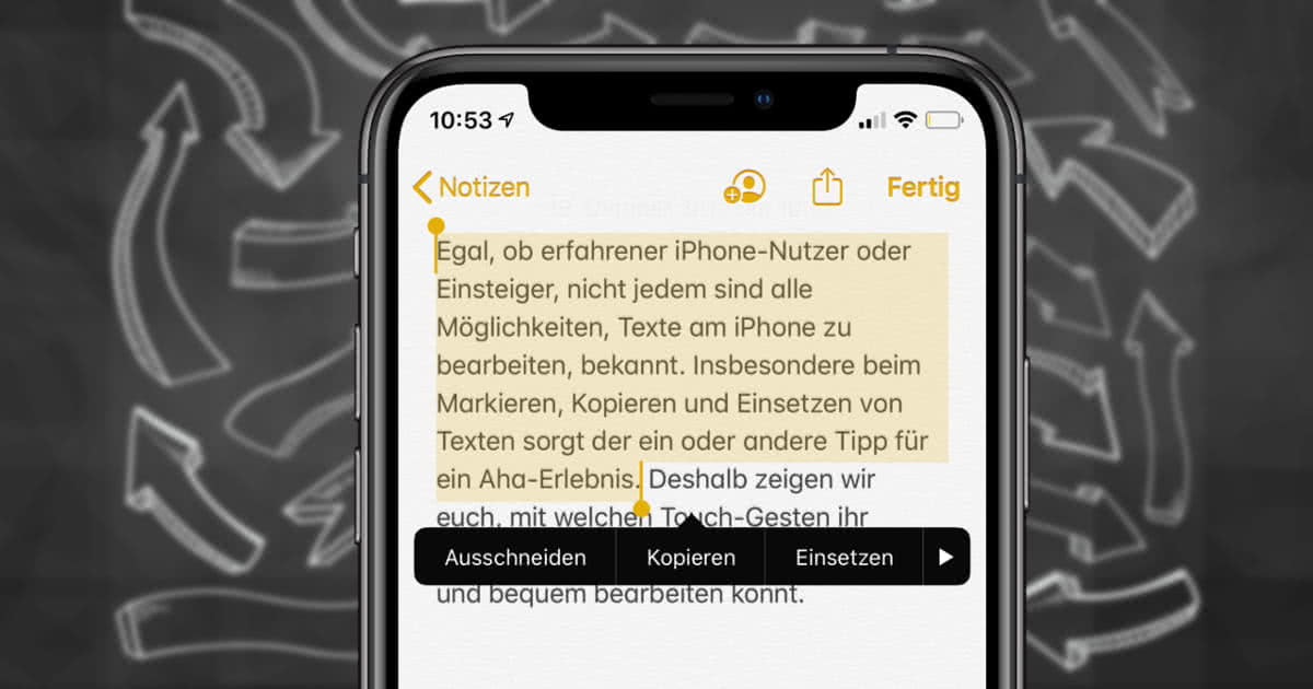 50+ Text aus bild kopieren iphone , iPhone Text markieren, kopieren und einsetzen