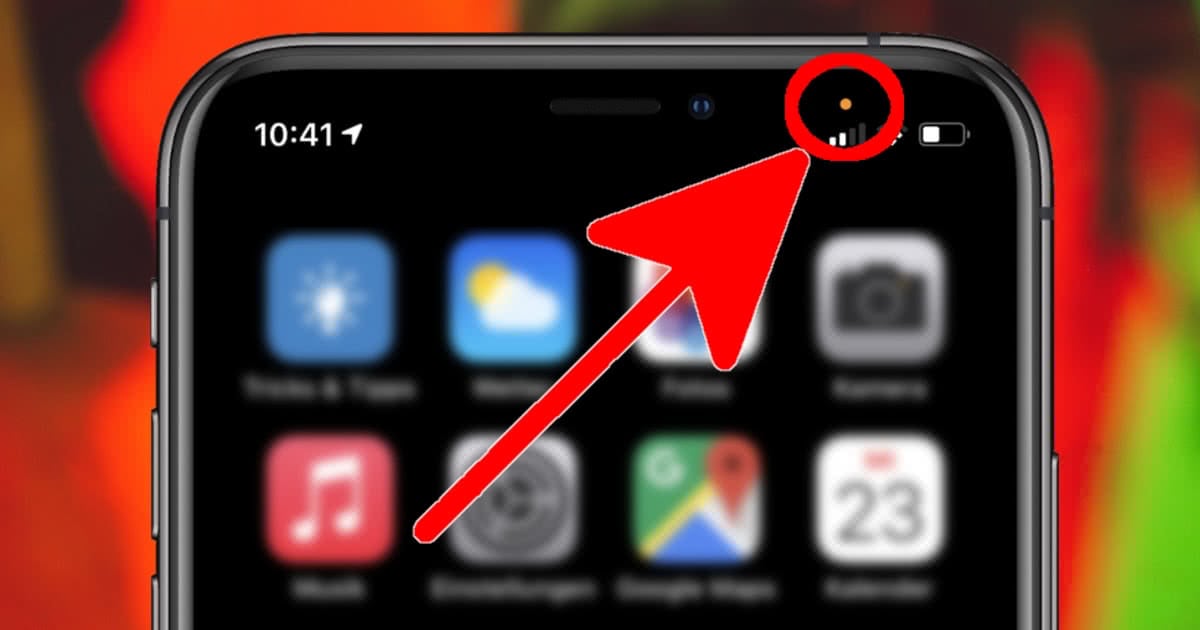Oranger Punkt am iPhone? Das steckt dahinter! (iOS 14)