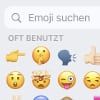 Emojis suchen auf der iPhone-Tastatur