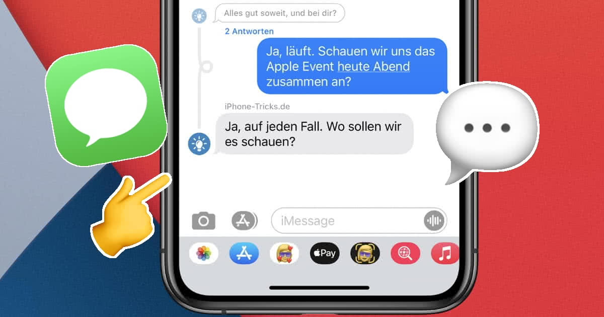 In iMessage zitieren "Direkte Antworten" nutzen