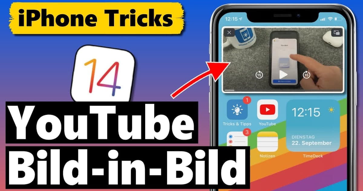 YouTube BildinBild Modus nutzen auf dem iPhone