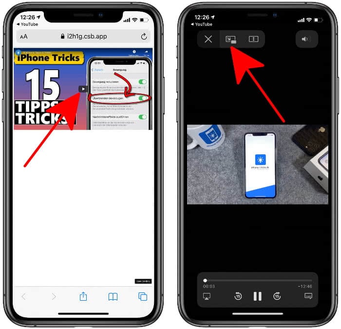 39++ Youtube bild in bild iphone , YouTube BildinBild Modus nutzen auf dem iPhone