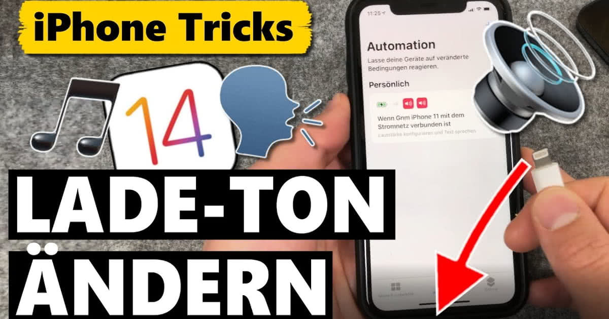 iPhone Ladeton ändern iPhone spricht beim Laden!
