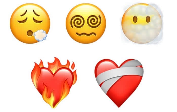 Neue Smileys und Herz-Emojis in iOS 14.5