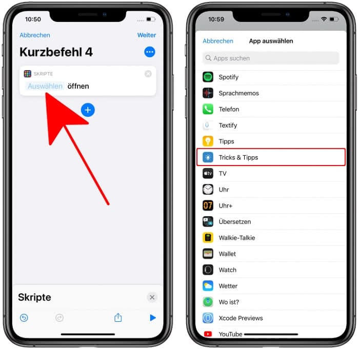 Genialer Apps von überall starten am iPhone