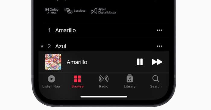 Apple Music Lossless Beispielbild