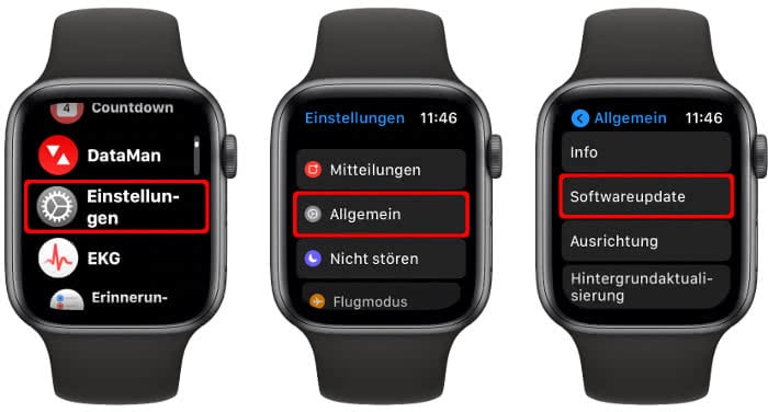 Apple Watch Update direkt auf der Apple Watch ohne iPhone durchführen