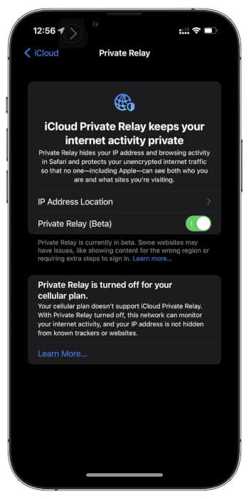 iOS 15.3 Privat Relay
