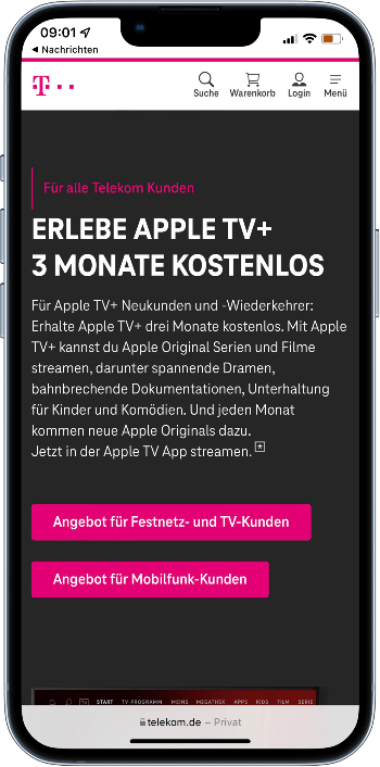 Apple TV+ 3 Monate kostenlos