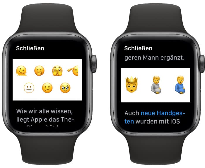 Neue Emojis in watchOS 8.5