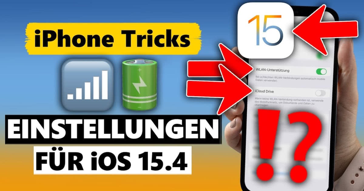 Wie Lange Dauert Ios 15.4 Update Nach iOS 15.4 Update: Diese Einstellungen müsst ihr dringend überprüfen!