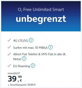 o2 Free Unlimited Smart