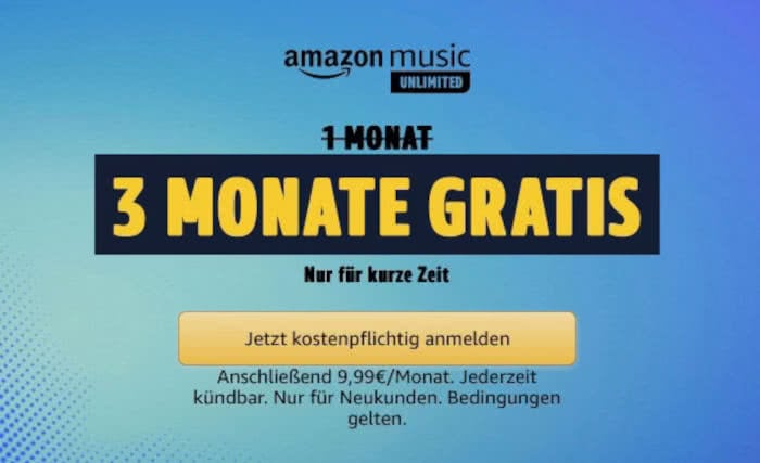Amazon Music Unlimited Aktion