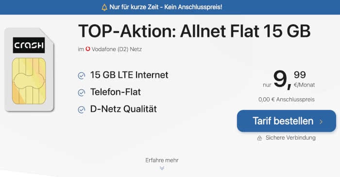 Allnet Flat 15 GB von Crash