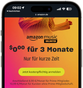 Amazon Music Unlimited 3 Monate gratis