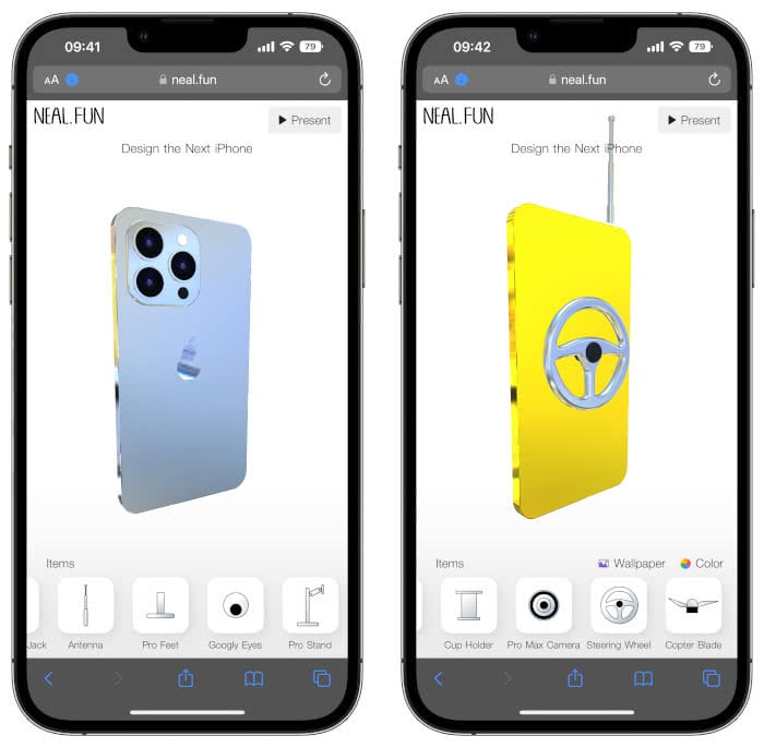 "Design the Next iPhone" Screenshots