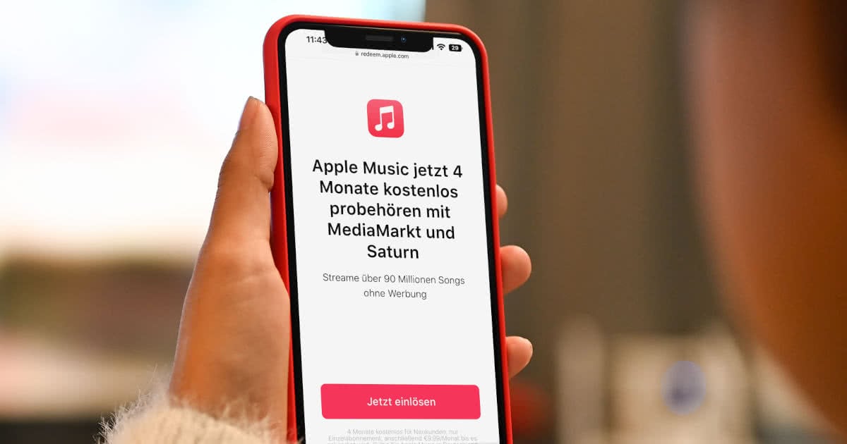 4 Monate Apple Music gratis für Neukunden