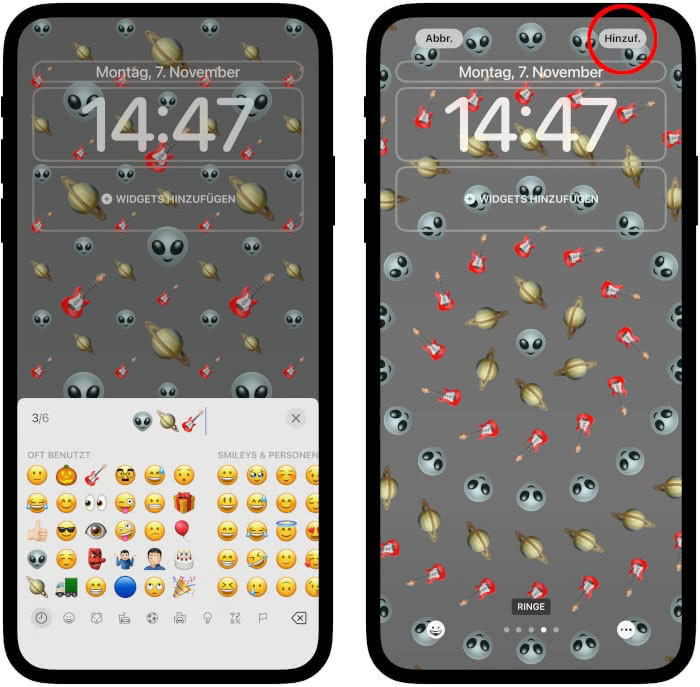 Emoji-Hintergrundbild erstellen