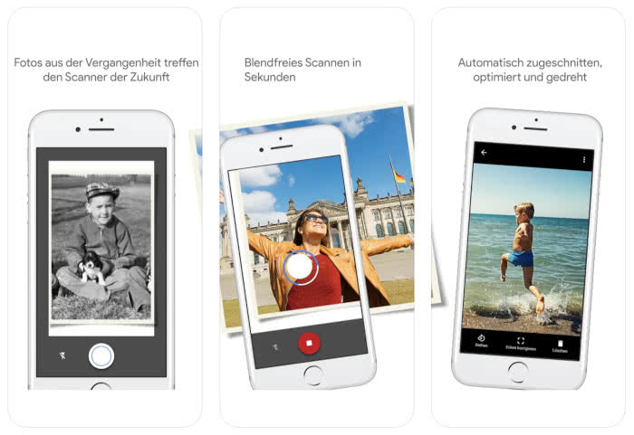 Fotoscanner-App Screenshots