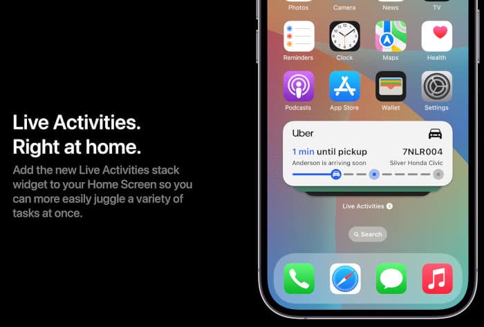 iOS 17 Konzept Live Aktivitäten