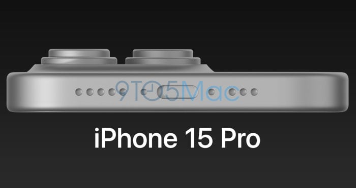 iPhone 15 Pro Renderbild USB-C-Anschluss