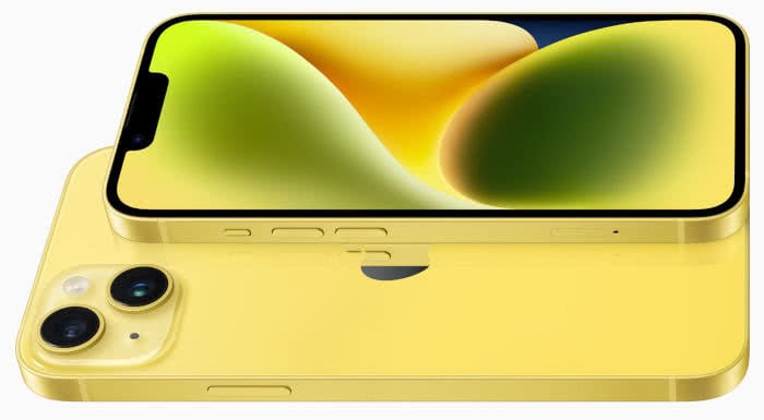 iPhone 14 (Plus) in Gelb