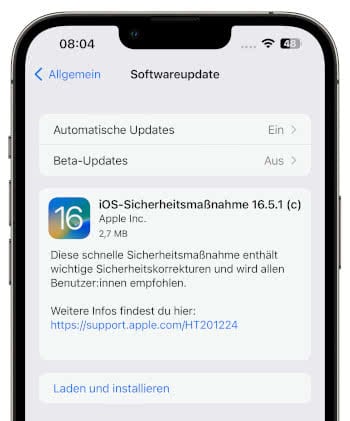 iOS 16.5.1 (c) Update