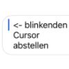 Blinkender Cursor