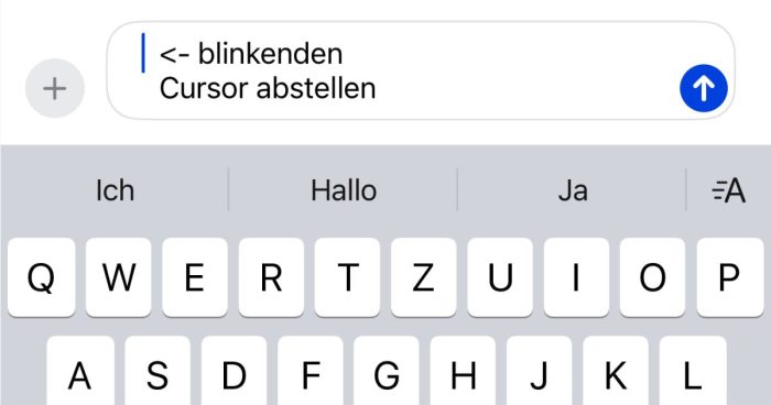 Blinkenden Cursor bei Texteingaben einfach abstellen