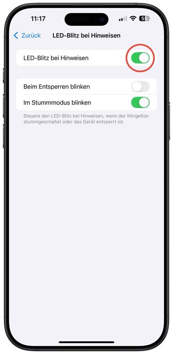 LED-Blitz Hinweise