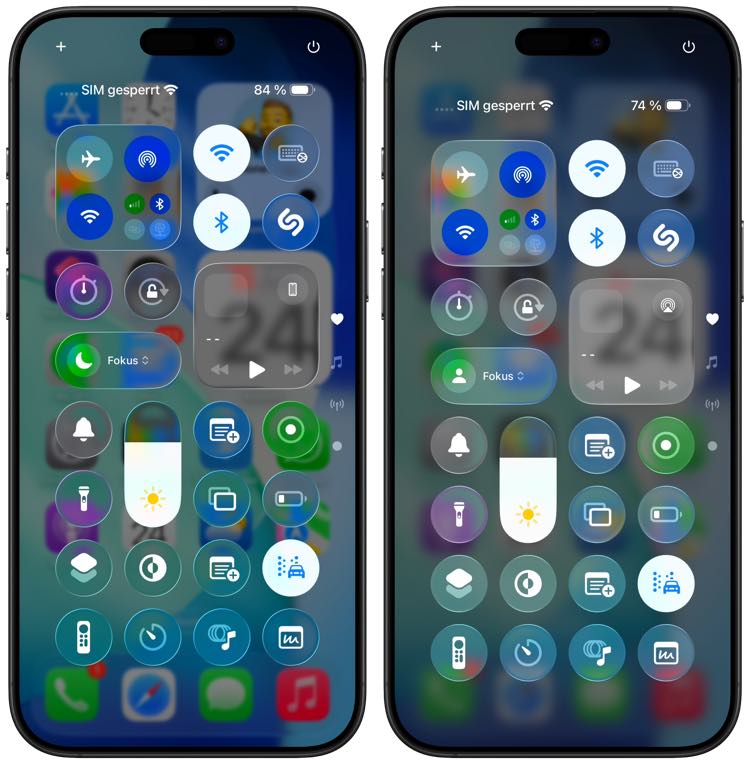 iOS 26 Kontrollzentrum Optimierungen