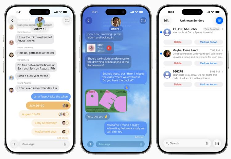 iMessage Umfragen, Hintergründe & Unbekannte Absender