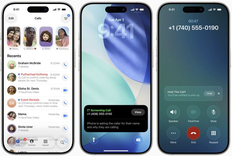 Telefon App in iOS 26