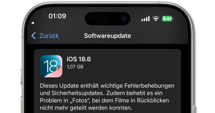 iOS 18.6 Update veröffentlicht: Diese wichtigen Sicherheitslücken hat Apple geschlossen