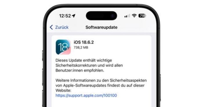 iOS 18.6.2 Update erschienen – Apple schließt gefährliche Sicherheitslücken