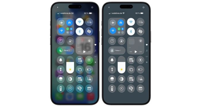 Liquid Glass Transparenz reduzieren in iOS 26
