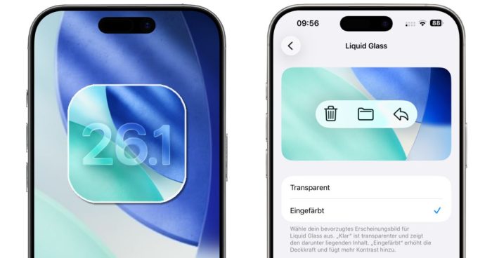 iOS 26.1 Update: verbessertes Liquid Glass, neue Kamera-Option & smarte App Änderungen